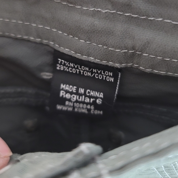 KUHL BANDITA CONVERTIBLE PANTS IN GREEN, SZ 6 - Picture 7 of 13